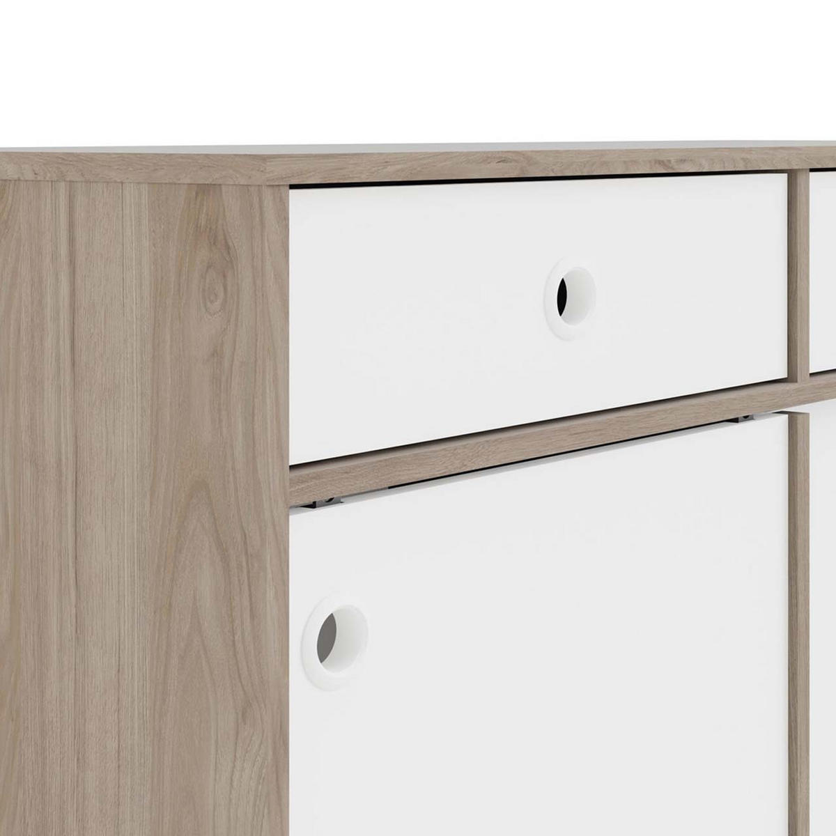 KOMMODE weiß - Weiß, Holzwerkstoff (99/89/41cm) - ebuy24