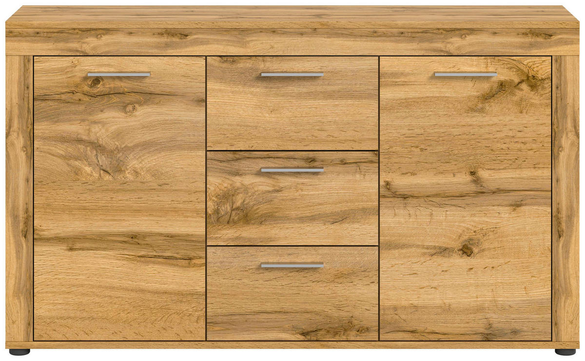 SIDEBOARD JAM (B/H/T: ca. 125/80/35 cm) in Wotan Eiche Nachbildung/Wotan Eiche Nachbildung - Eiche Wotan, Holzwerkstoff (125/80/35cm)