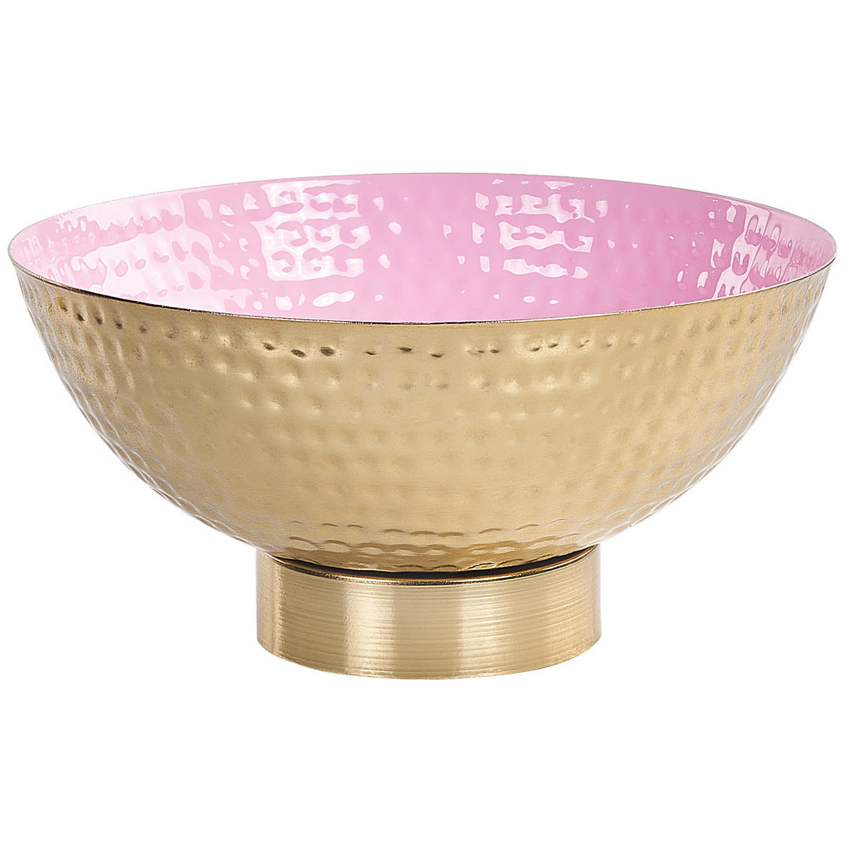 DEKOSCHALE Metall mehrfarbig/gold Baru - Goldfarben, Metall (16cm) - Beliani
