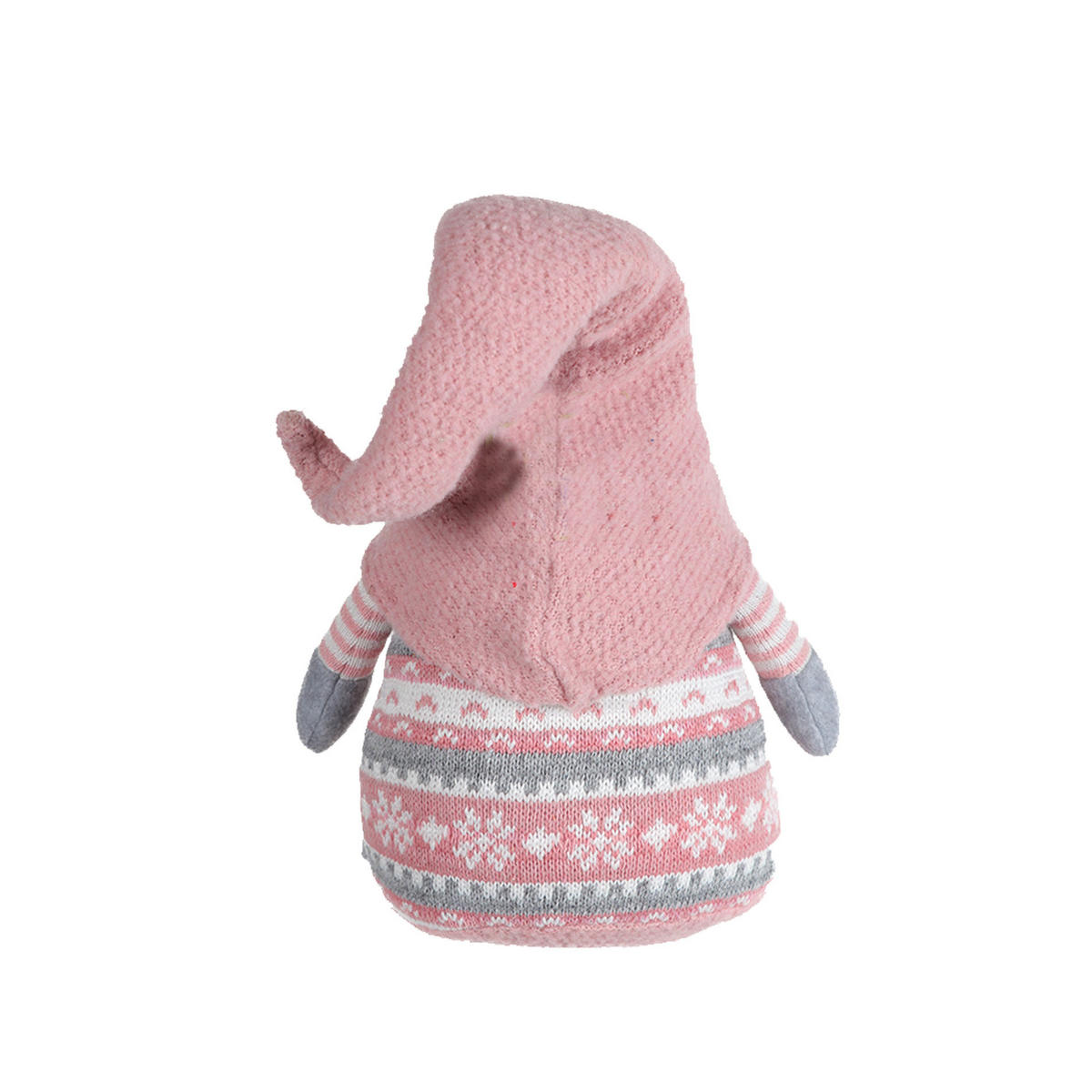DEKORATIVER WEIHNACHTSZWERG Grau 13/19/31 cm - Grau, Textil (13/31/19cm) - Mobili Rebecca