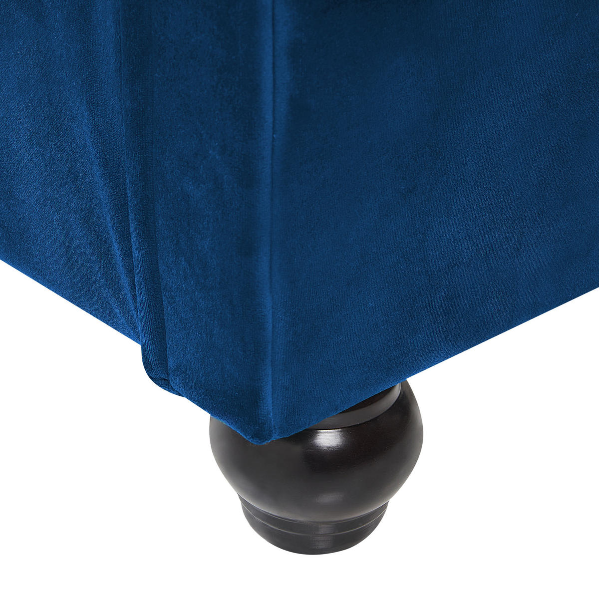 WASSERBETT 160/200 cm Marineblau Avallon - Blau, Textil (160/200cm) - Beliani