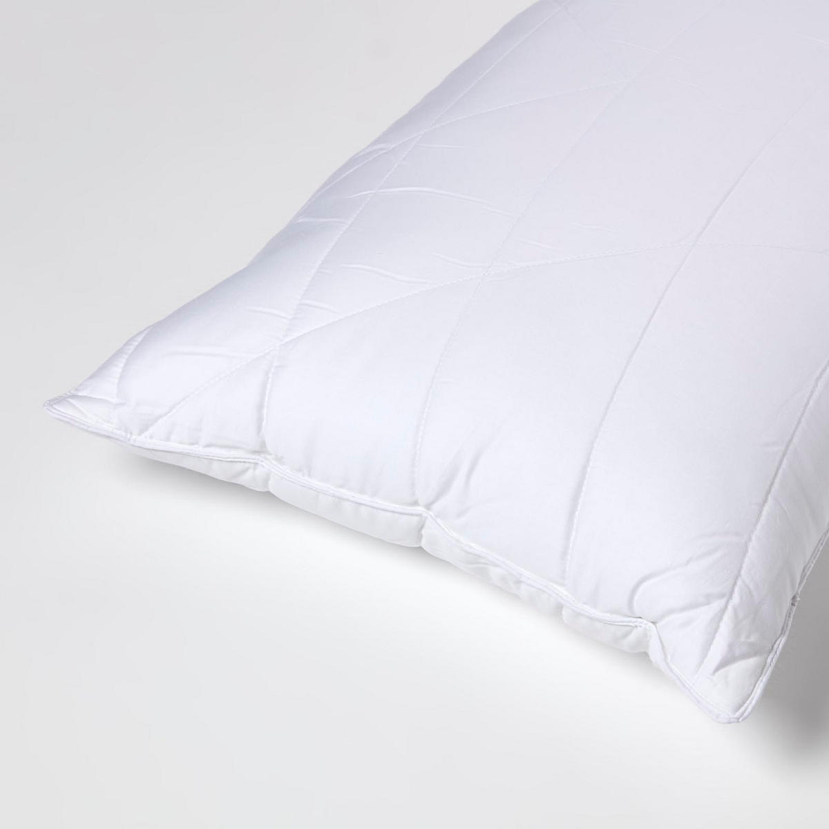 KOPFKISSEN für Rückenschläfer, Bio-Bambus 50/75 cm - Weiß, Textil (50/75cm) - Homescapes