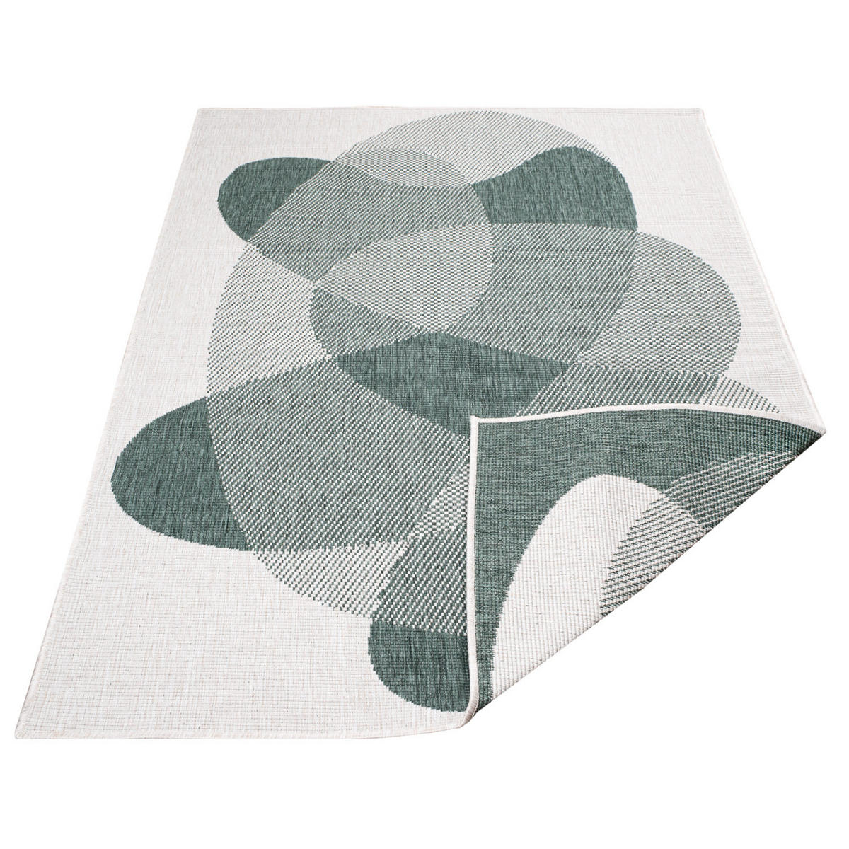 OUTDOOR-TEPPICH DuoRug 5835 Grün 160x230 cm - Grün, Textil (160/230cm) - carpet city