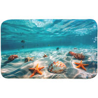 BADTEPPICH Waterworld 50 x 80 cm - Blau, Textil (50/80cm) - Sanilo