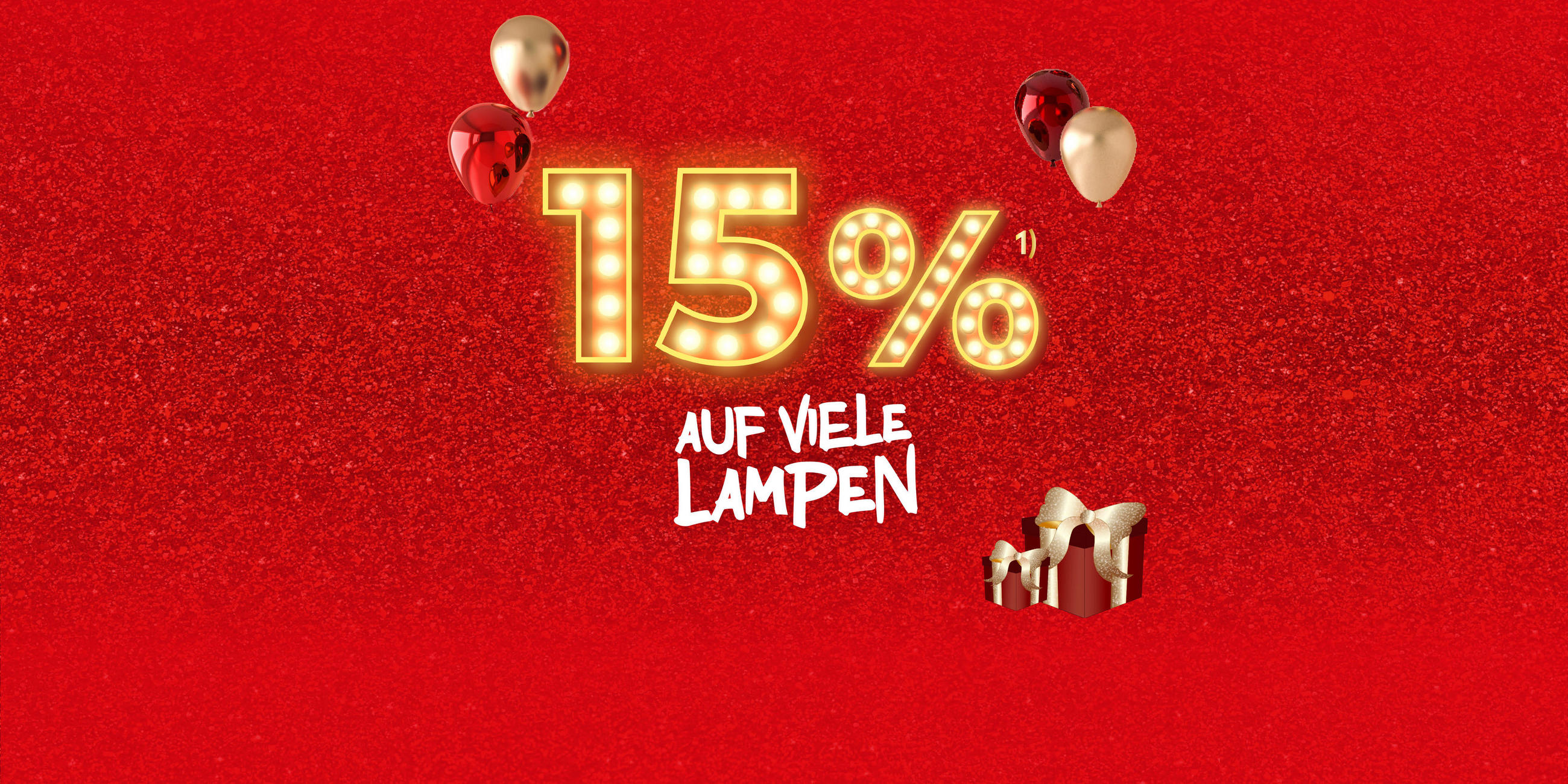 15% auf viele Lampen