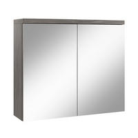 SPIEGELSCHRANK Toledo Grau Eiche - 80 x 20 x 60 cm - Eichefarben/Grau, Holz (80/60/20cm) - Badplaats
