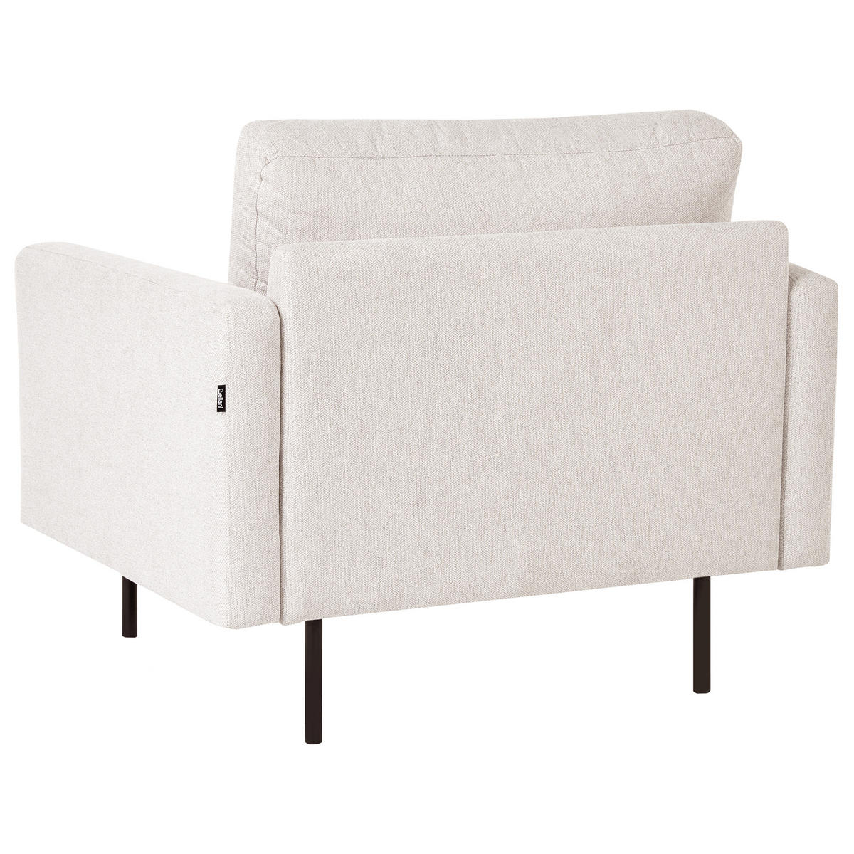 SADA POHOVEK 2-místná Látka Světle béžová Breda - černá/béžová, textil (250/85/85cm) - Beliani