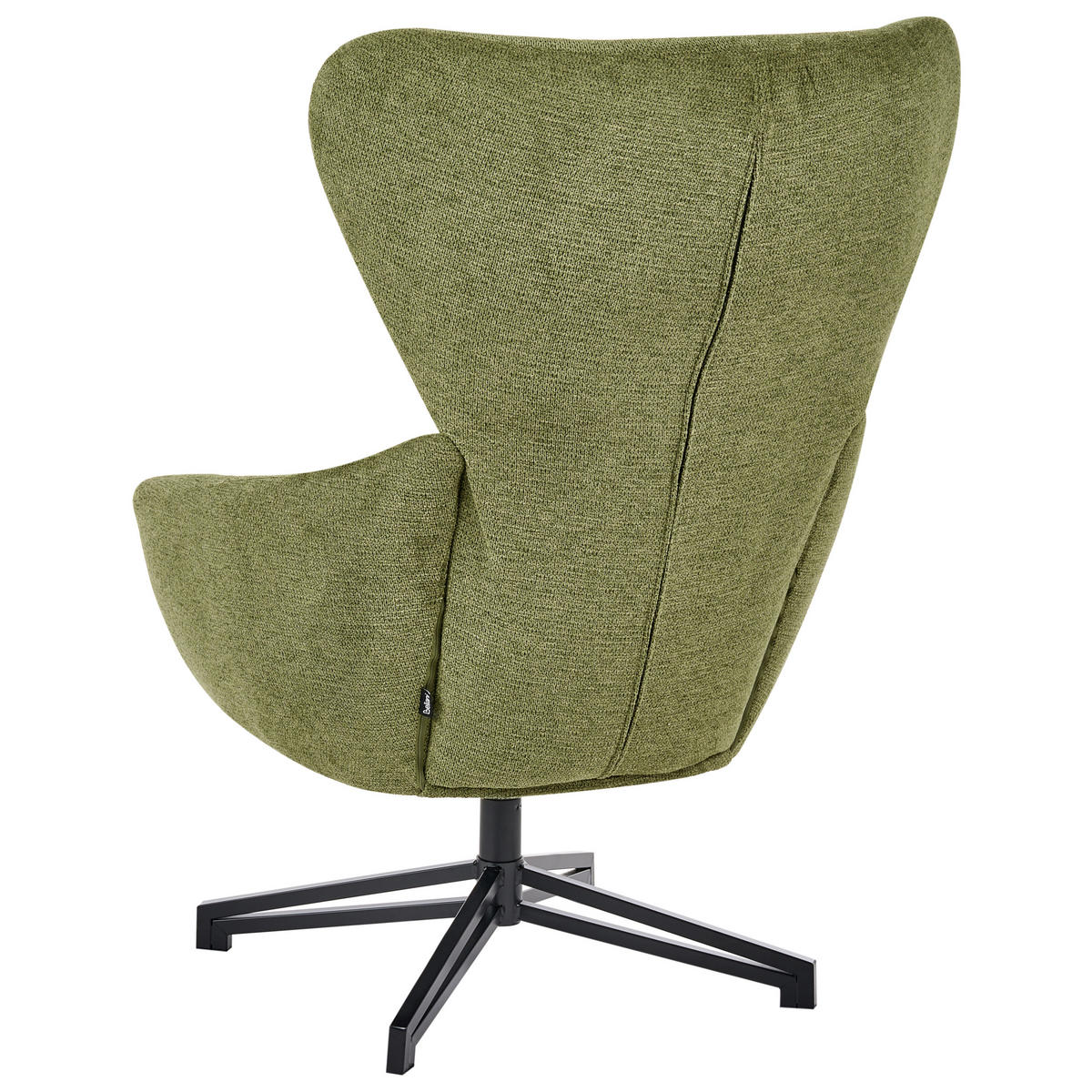 DREHSESSEL Stoff Grün Dalen - Grün, Textil (76/111/87cm) - Beliani