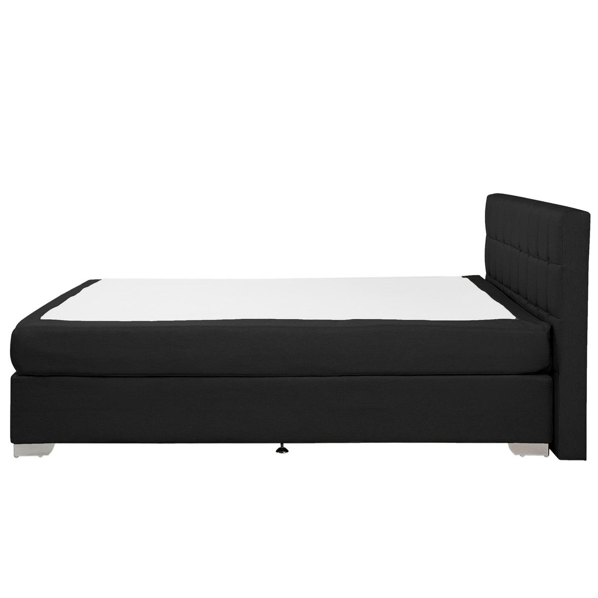 BOXSPRINGBETT 160/200cm Schwarz Admiral - Schwarz, Textil (160/200cm) - Beliani