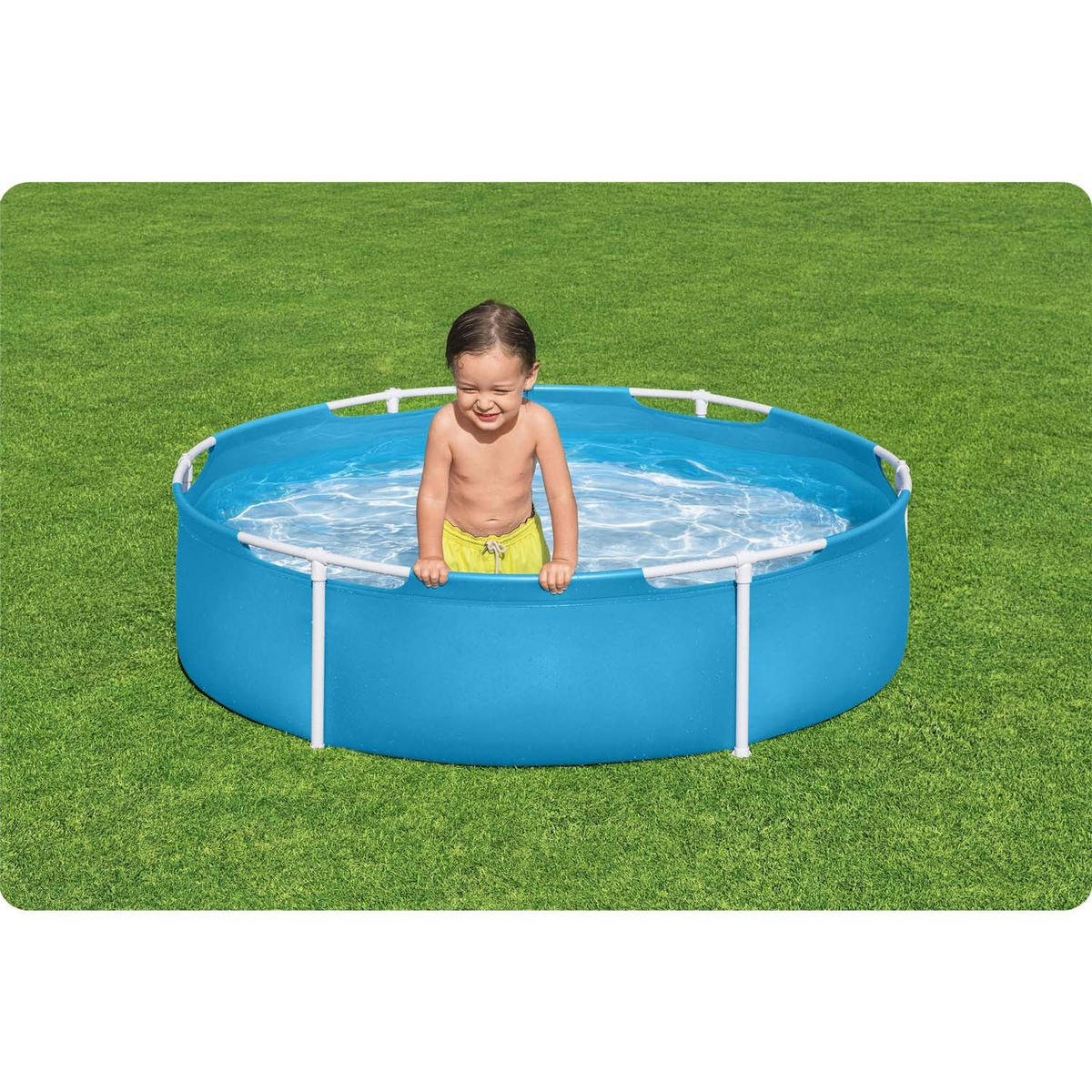 POOL rund für Kinder 152 x 38 cm - 56283 - Blau, Textil (152/38cm)