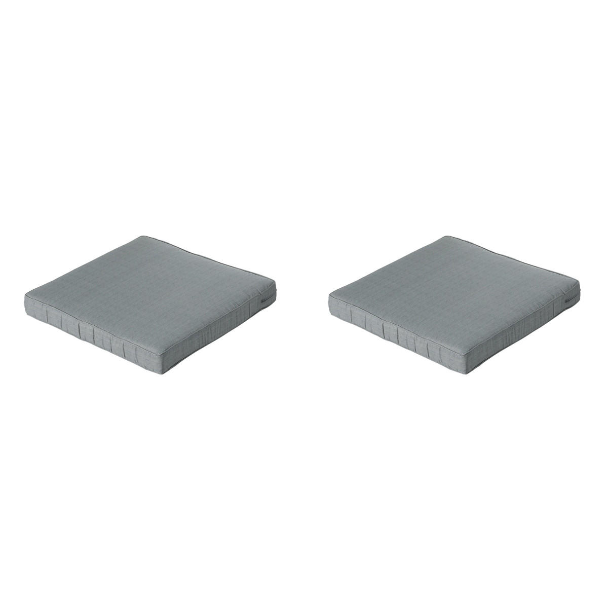 SITZKISSEN Basic 60/60 cm 2er-Set - Grau, Textil (60/8/60cm) - Madison