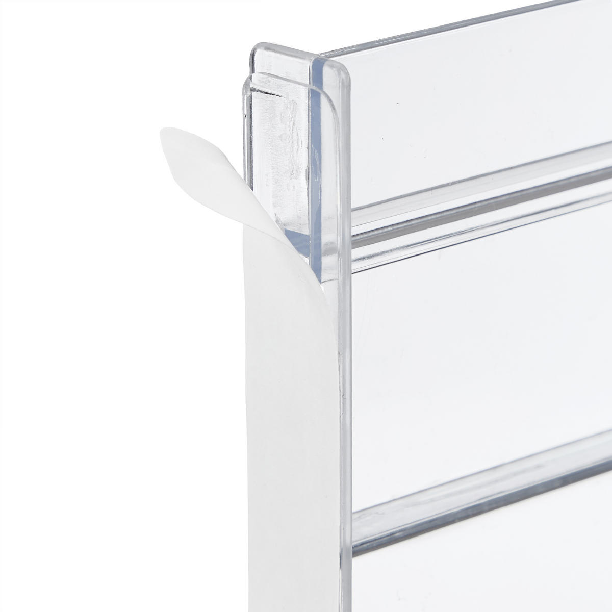 4XSCHUBLADENTRENNER - Transparent, Kunststoff (52.5/8/1.5cm) - Relaxdays