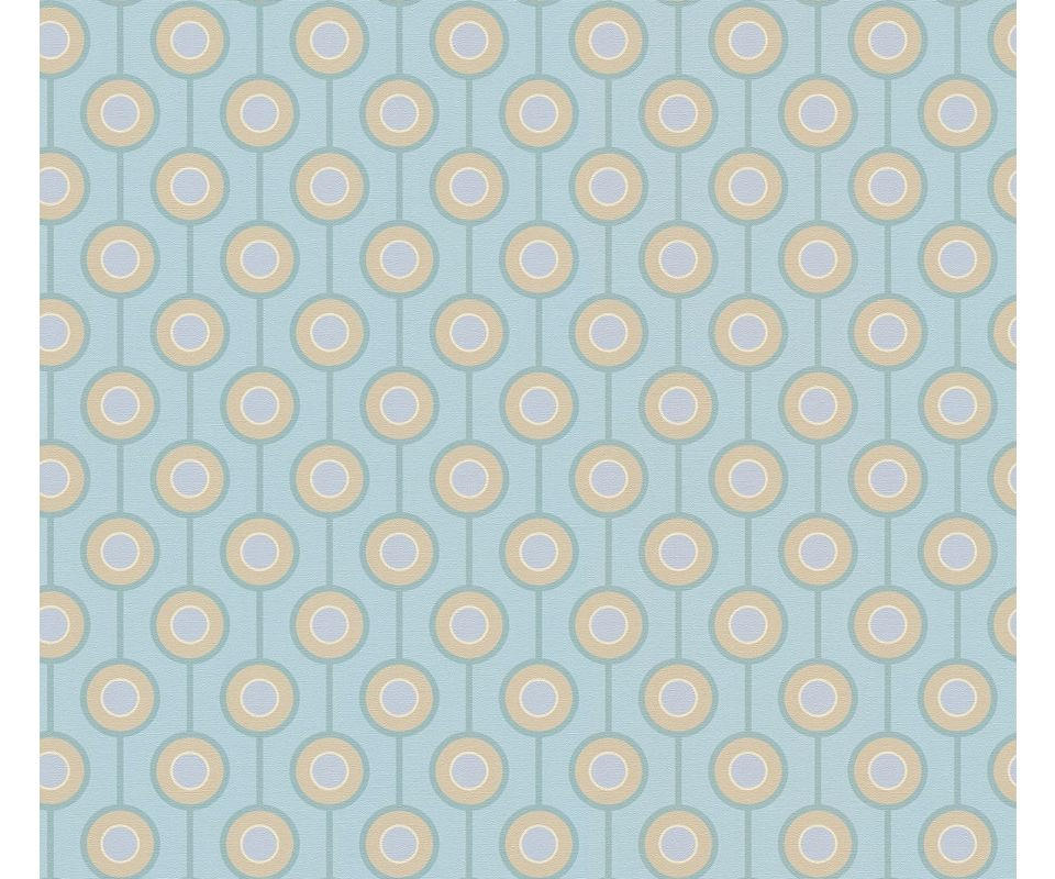 VLIESTAPETE Türkis 53/850 cm - Türkis, Textil (53/1cm) - KUNSTLOFT