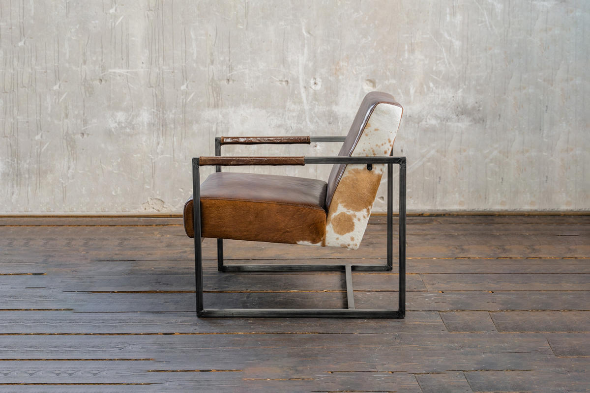 SESSEL LIANO Braun Leder - Braun, Leder (71/81/81cm) - KAWOLA