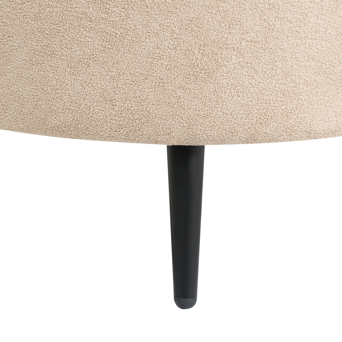 3-SITZER-SOFA Bouclé beige/schwarz Savar - Beige/Schwarz, Textil (183/69/84cm) - Beliani