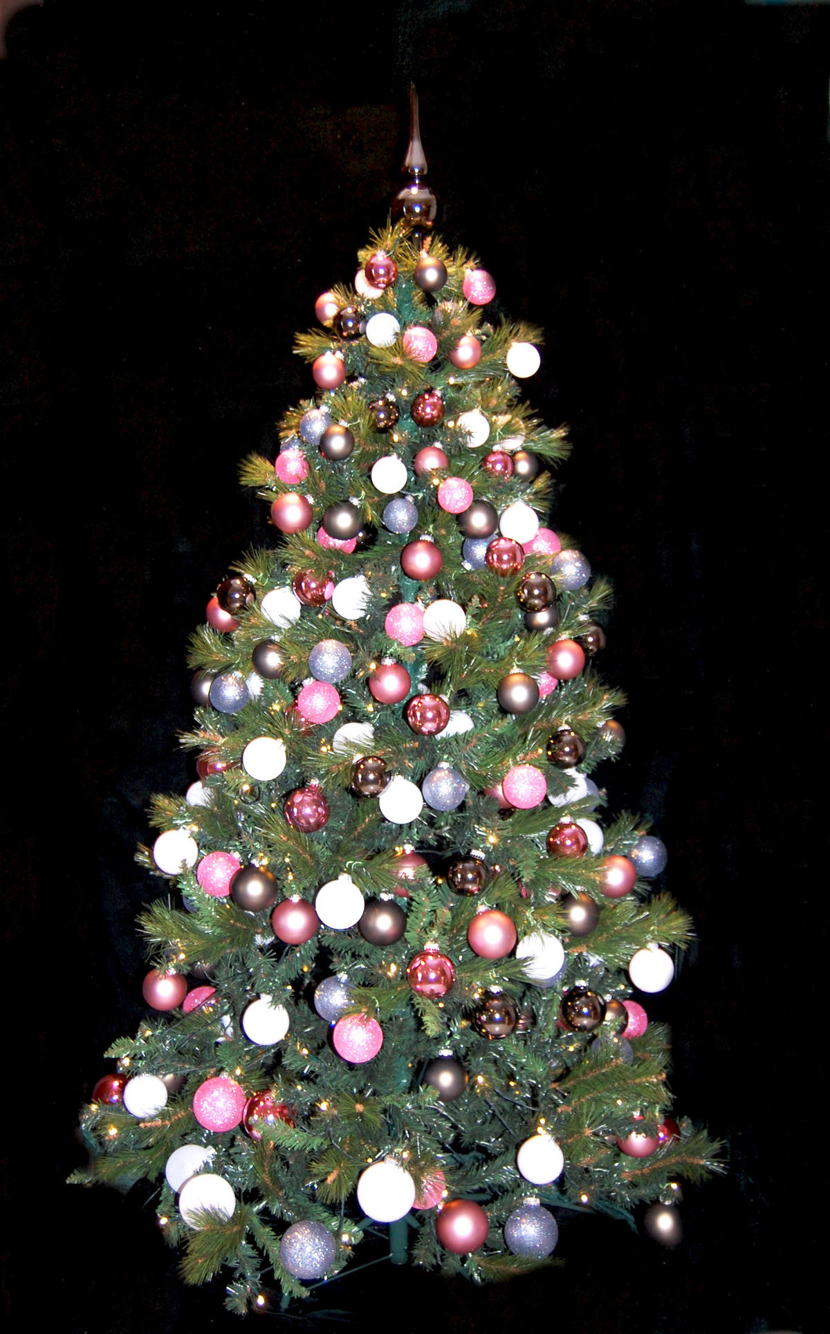 CHRISTBAUMSCHMUCK Kugelsortiment Komplettbaum Mehrfarbig 6cm (Glas / 217 Stk.) - Multicolor, Glas (6/6/6cm) - Krebs Glas Lauscha