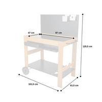 ABLAGE - Schwarz, Metall (49/11.5/91.5cm) - Somagic