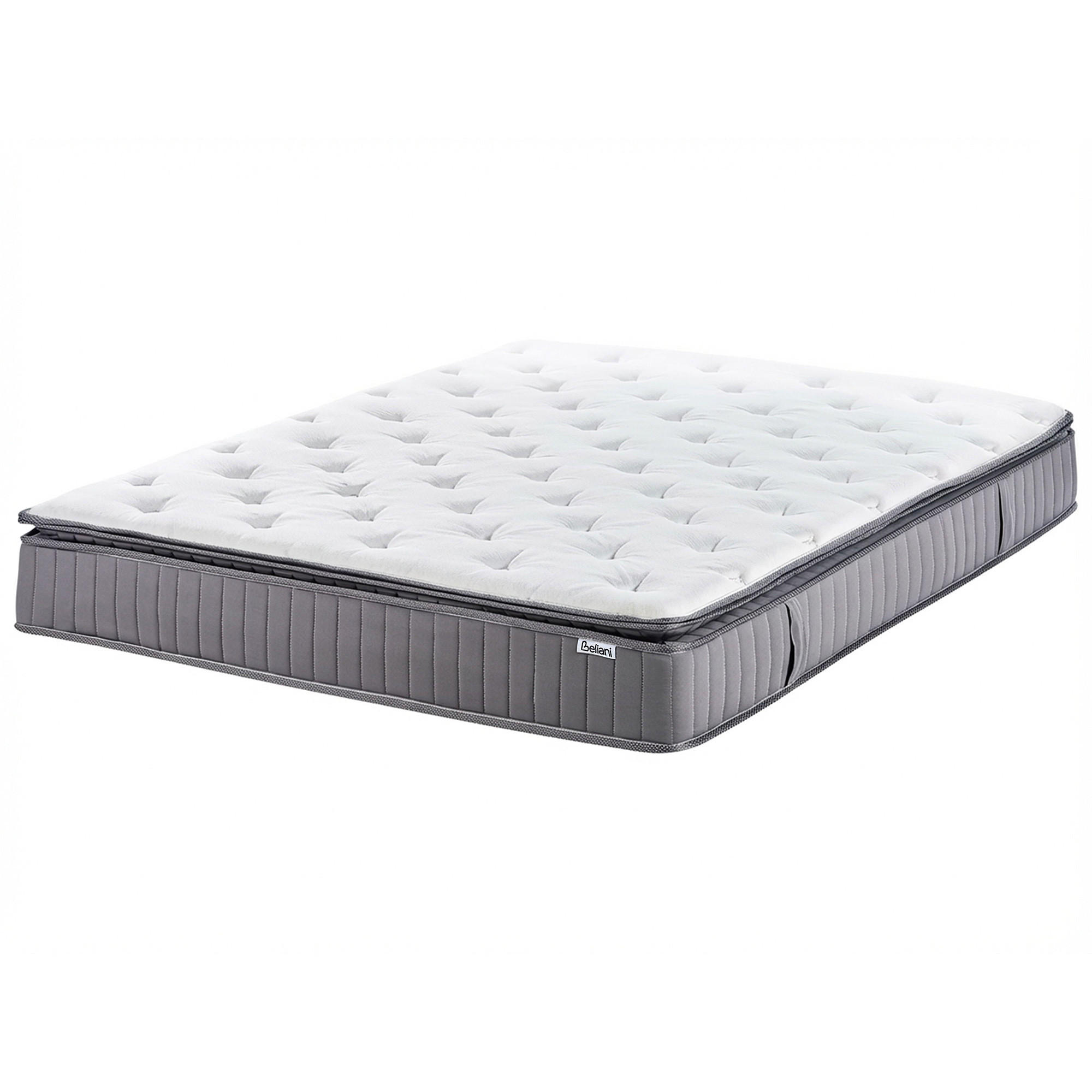 GEL-MEMORYSCHAUM-TASCHENFEDERKERNMATRATZE H2/3 Mittel 180/200 cm Pleasant - Weiß, Textil (180/200cm) - Beliani