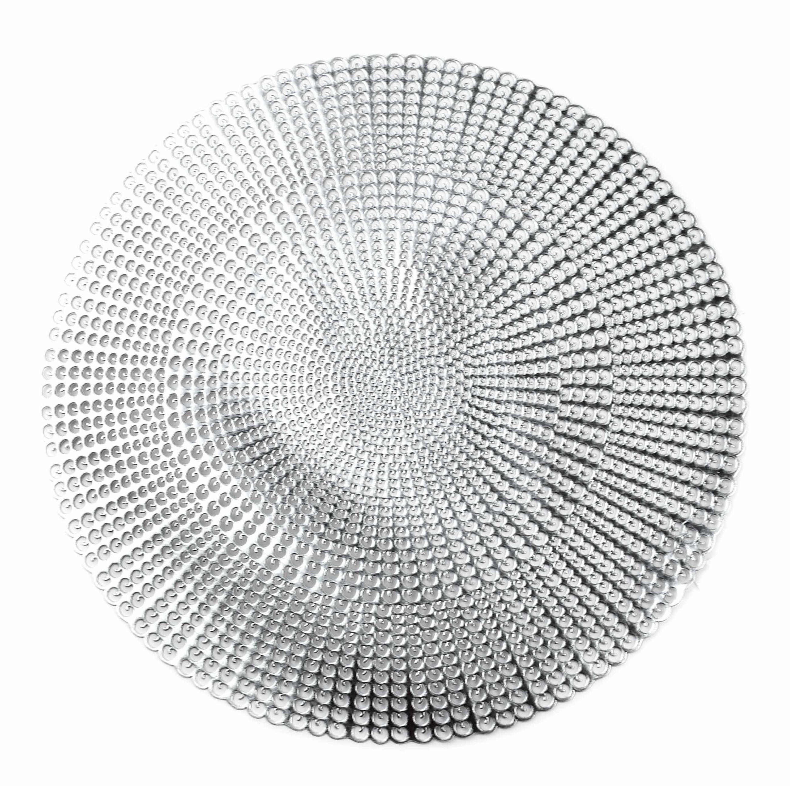 TISCHSET Mandy Silber 38/38/0.2 cm Kunstoff - Silberfarben, Kunststoff (38/38/0.2cm) - Mondex