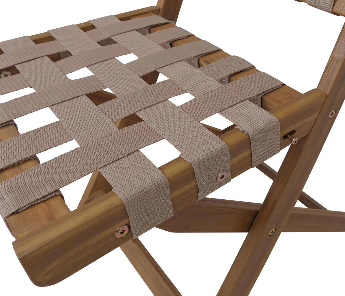 GARTEN-SET 2x Stuhl Natur-Creme - Creme, Holz - PROREGAL