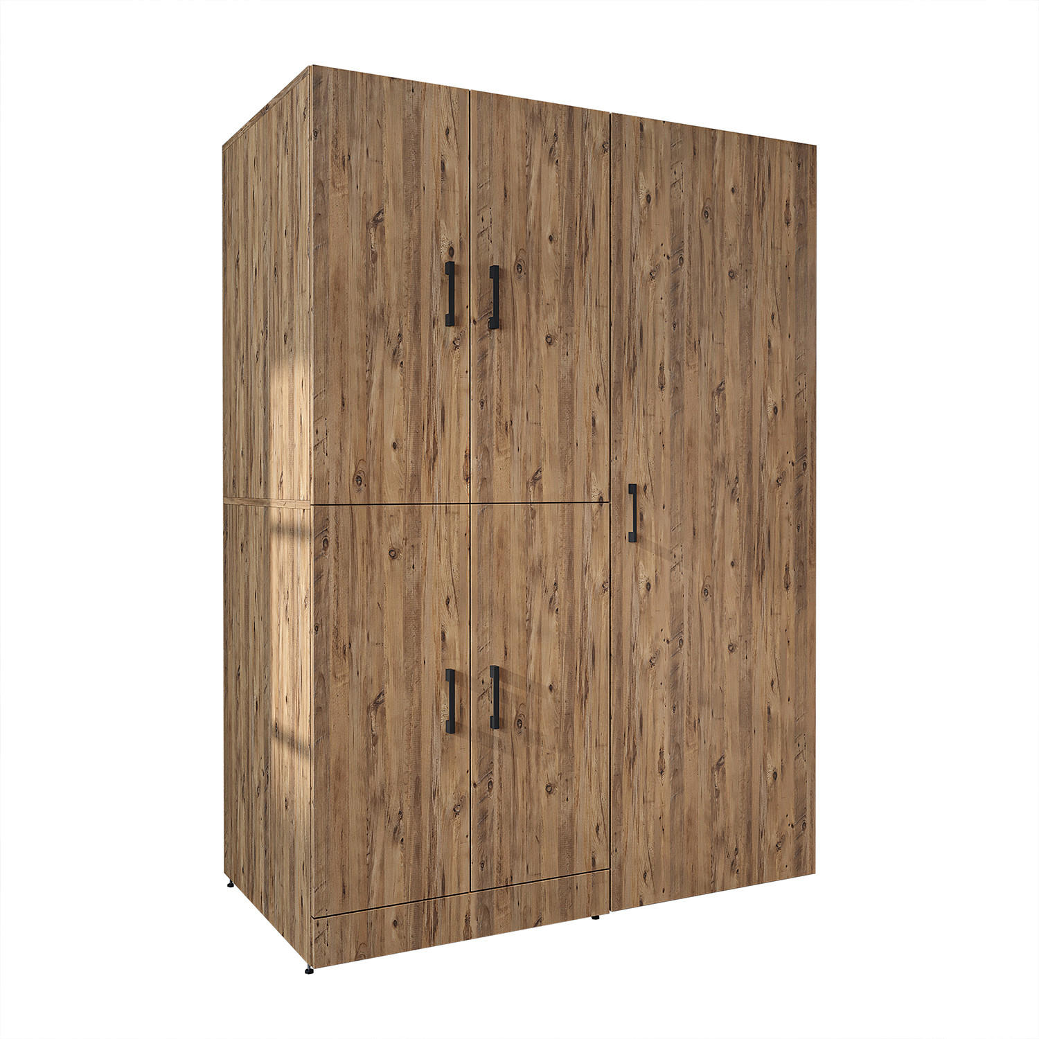 WASCHMASCHINENSCHRANK DORA-I 130cm Breit, 186cm Hoch - Eichefarben, Holzwerkstoff (130/186/73.8cm)
