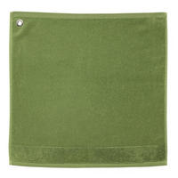 HANDTUCH MIT ÖSE Curl wiesengrün 50 x 50 cm - Grün, Textil (50/50cm) - Winkler