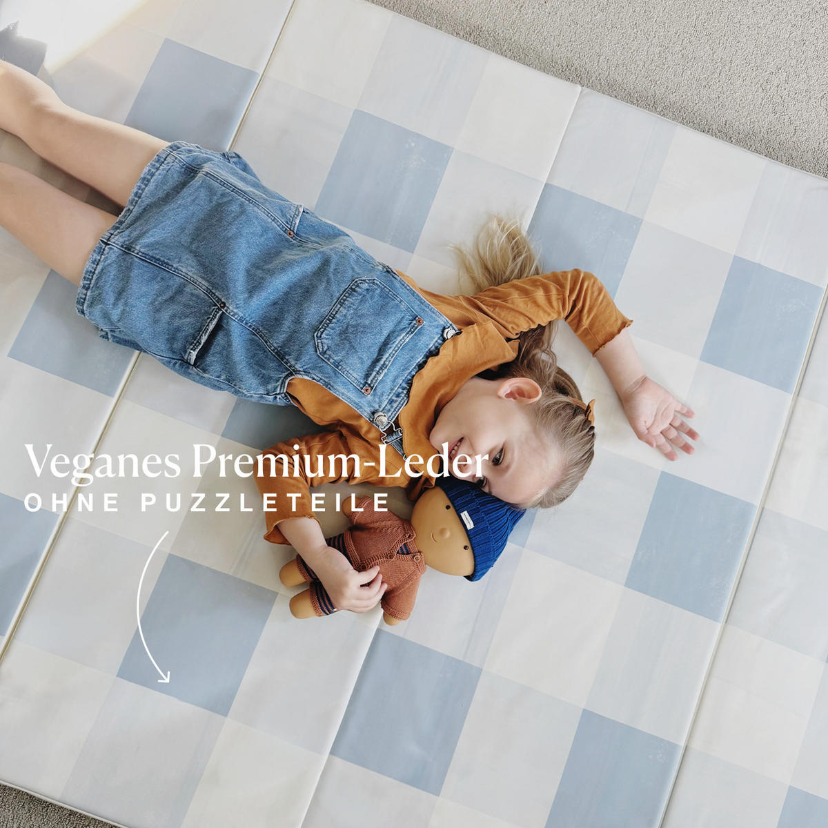 SPIELMATTE Arden Tide blau 122x183 - Blau, Kunststoff (122/183cm)