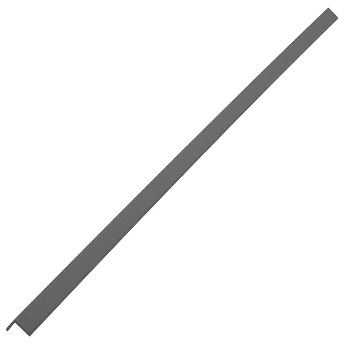 WINKELLEISTEN 5er set Wpc 170 Cm Grau - Grau, Holzwerkstoff (170/4.5/4.5cm) - vidaXL