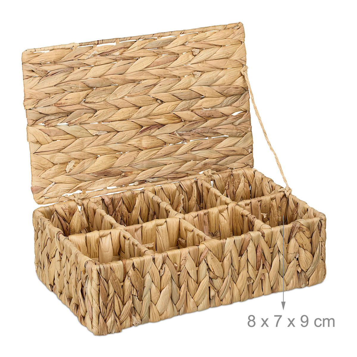 TEEBOX - Hellbraun, Textil (33/10/20.5cm) - Relaxdays
