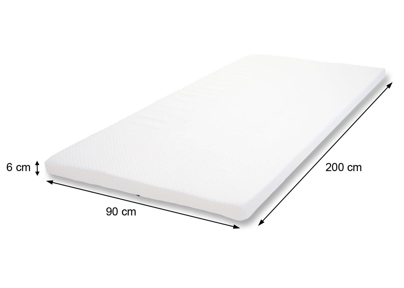 Thumbnail - MCW Kaltschaum-Matratzentopper, Weiß, Textil, 90x6x200 cm, Schlafzimmer, Matratzen Shop, Matratzenzubehör, Topper