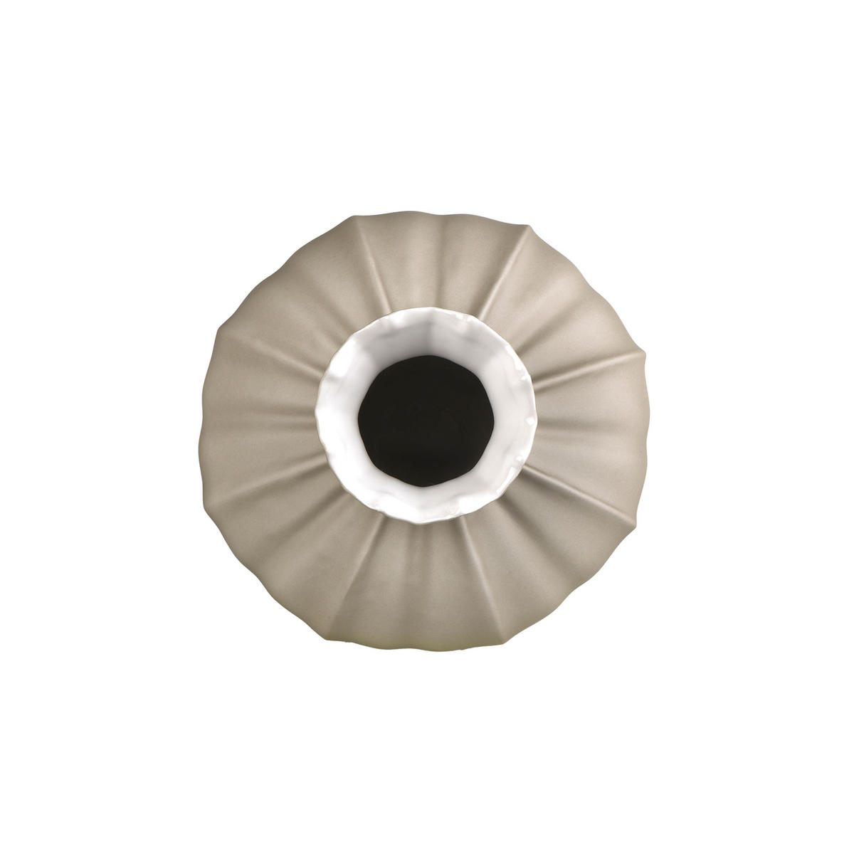 VASE Bahar, Biskuit-Porzellan, grau, 22 cm - Grau, Keramik (22cm) - Goebel