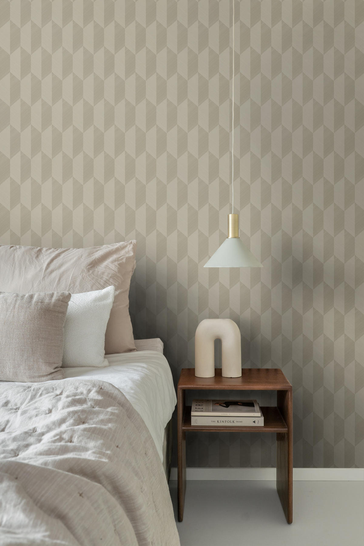 TAPETE 3D Muster 50 x 900 cm - Grün, Papier (50/900cm) - Origin Wallcoverings