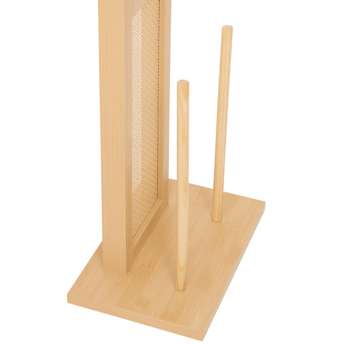 TOILETTENPAPIERHALTER mit Ablage Cane 28/20/65 cm - Beige, Holzwerkstoff (20/65/28cm) - 5five Simply Smart