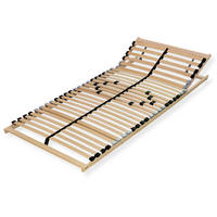 LATTENROST 120x200 cm, 28 Latten, verstellbar - Buchefarben/Braun, Holz (120/200cm) - Sleepneo