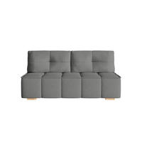 SOFA Miia mit Schlaffunktion, Grau - Grau, Textil (196/90/85cm) - Fedve