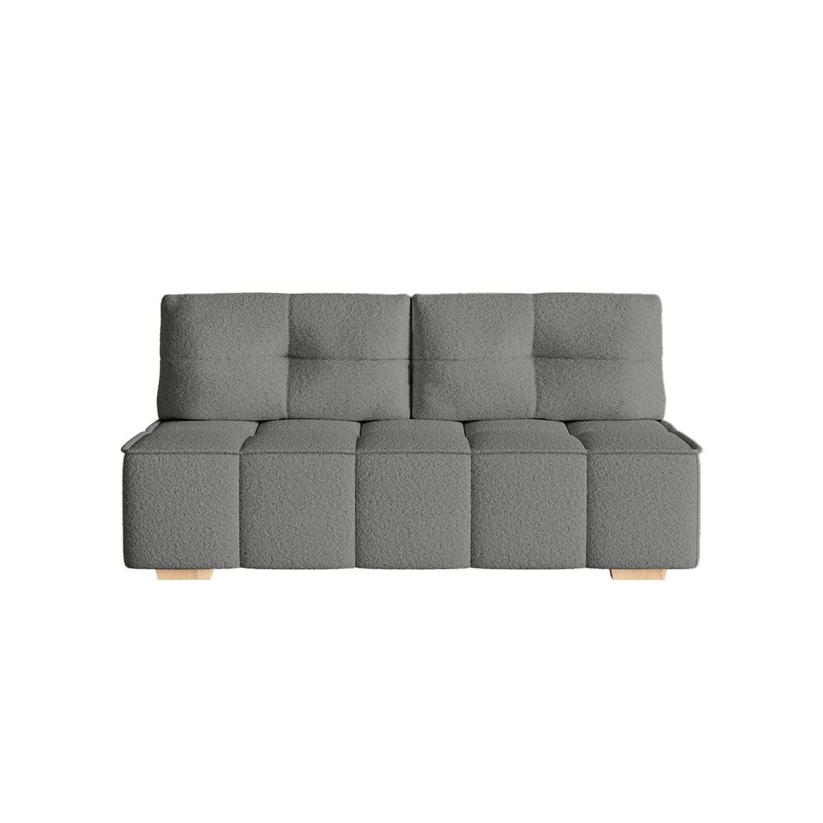 SOFA Miia mit Schlaffunktion, Grau - Grau, Textil (196/90/85cm) - Fedve