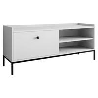 TV-LOWBOARD Tokirot 1K - Schwarz/Weiß, Holzwerkstoff/Kunststoff (140/55/40cm) - MIRJAN24