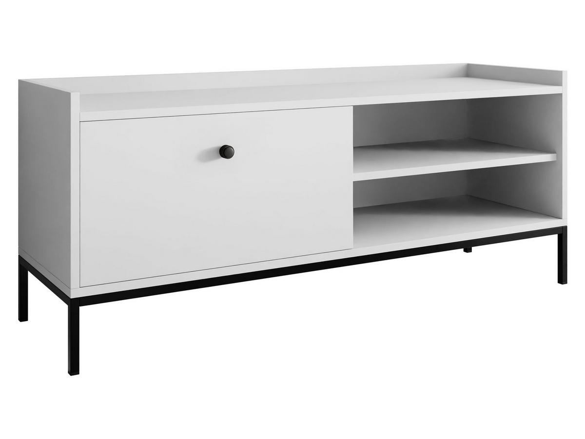 TV-LOWBOARD Tokirot 1K - Schwarz/Weiß, Holzwerkstoff/Kunststoff (140/55/40cm) - MIRJAN24