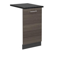 GESCHIRRSPÜLBLENDE R-Line Edelgrau 45 cm , AP Anthrazit - Anthrazit/Grau, Holzwerkstoff (45/81.8/1.6cm) - Vicco