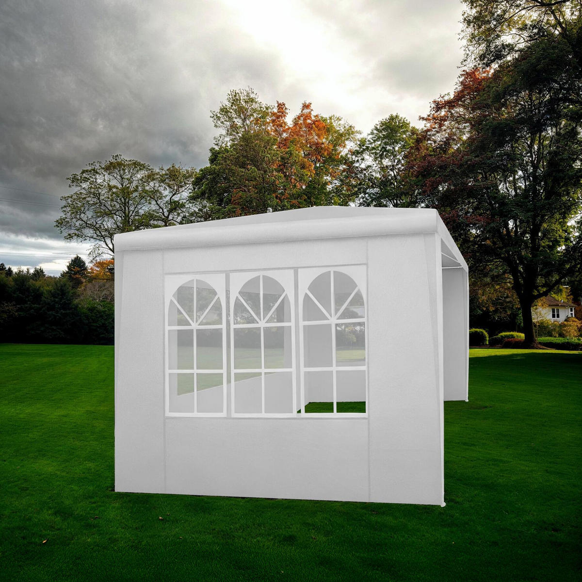 PAVILLON Barinas,wasserdicht,weiß - Weiß, Kunststoff (300/250/300cm) - tectake