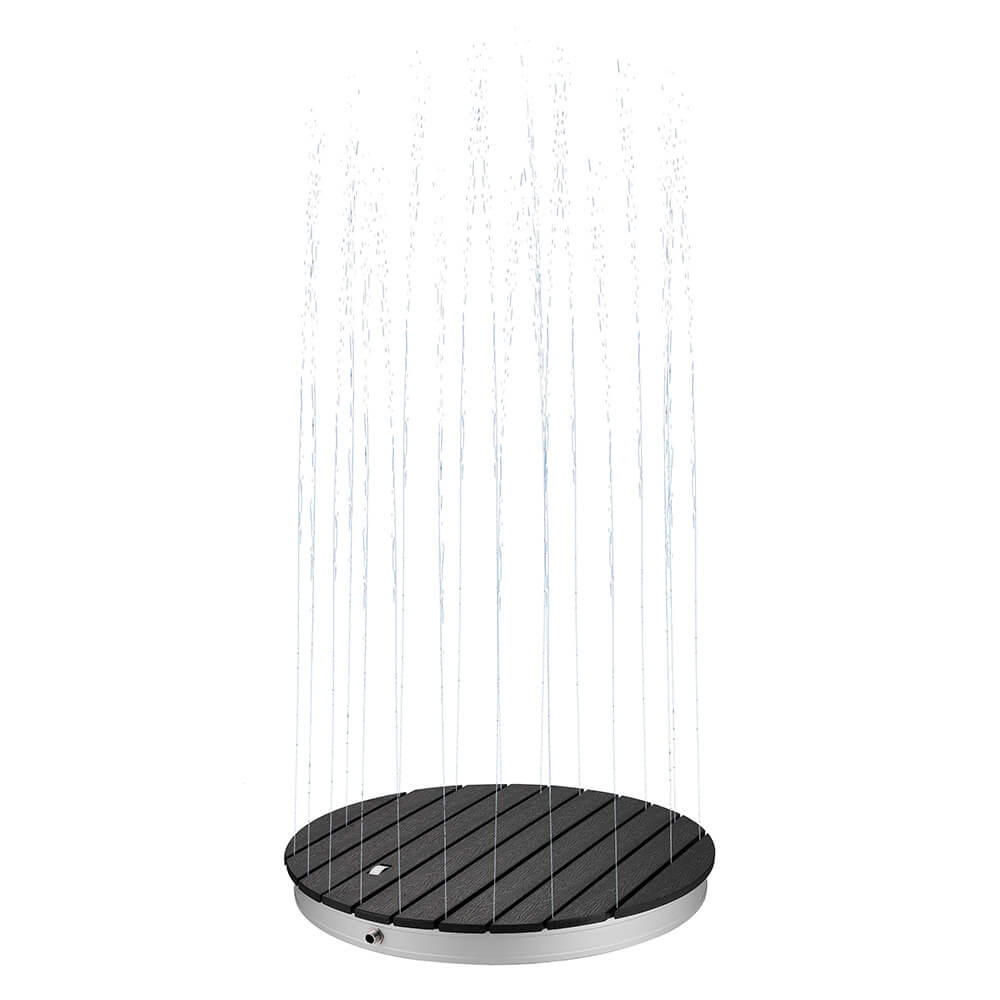 BODENDUSCHE CALIA - Anthrazit - Anthrazit, Holzwerkstoff/Metall (70.5/8/70.5cm) - Home Deluxe
