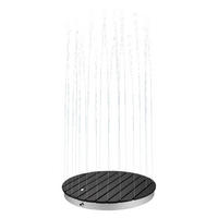 BODENDUSCHE CALIA - Anthrazit - Anthrazit, Holzwerkstoff/Metall (70.5/8/70.5cm) - Home Deluxe