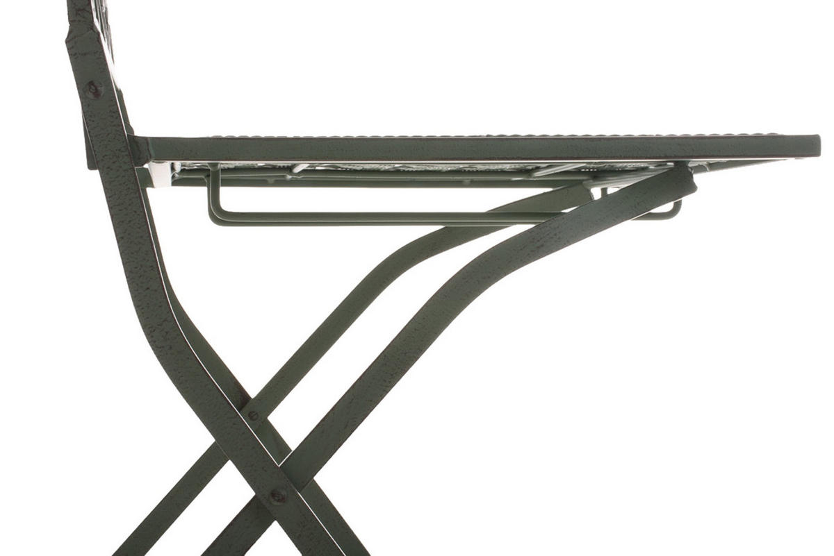 KLAPPSTUHL Asiri - 2er Set - antik-grün - Grün, Metall (40/43/95cm) - TPFLiving