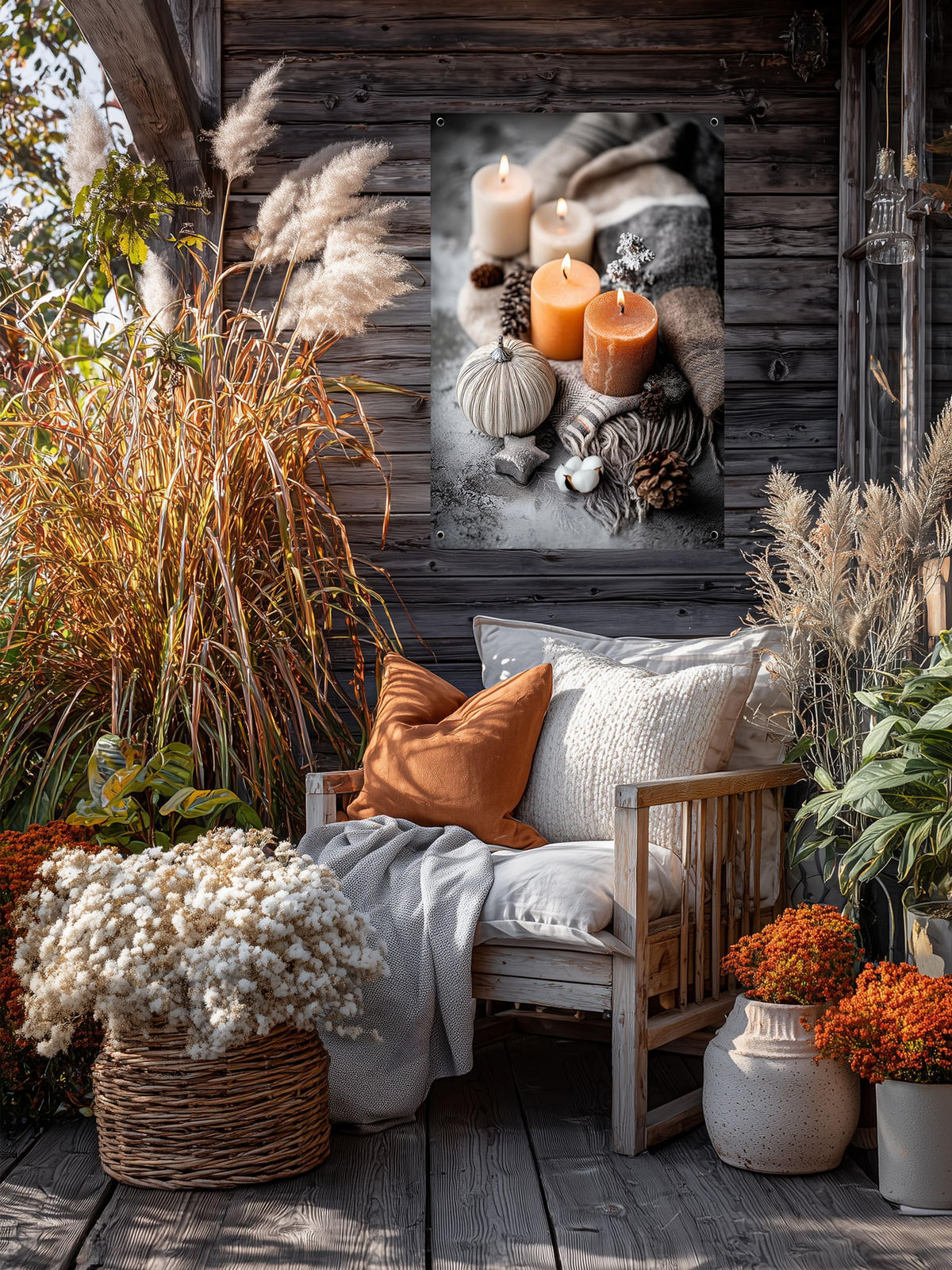 GARTEN-POSTER 60x90 cm Cozy Deko - Anthrazit, Kunststoff (60/90/2cm) - artissimo