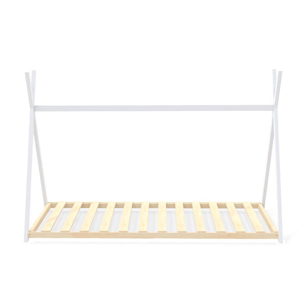 HAUSBETT SIOUX mit Lattenrost/ Kinderbett 90x190 - Weiß - Weiß, Holz (90/190cm) - Weber Industries