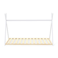 HAUSBETT SIOUX mit Lattenrost/ Kinderbett 90x190 - Weiß - Weiß, Holz (90/190cm) - Weber Industries