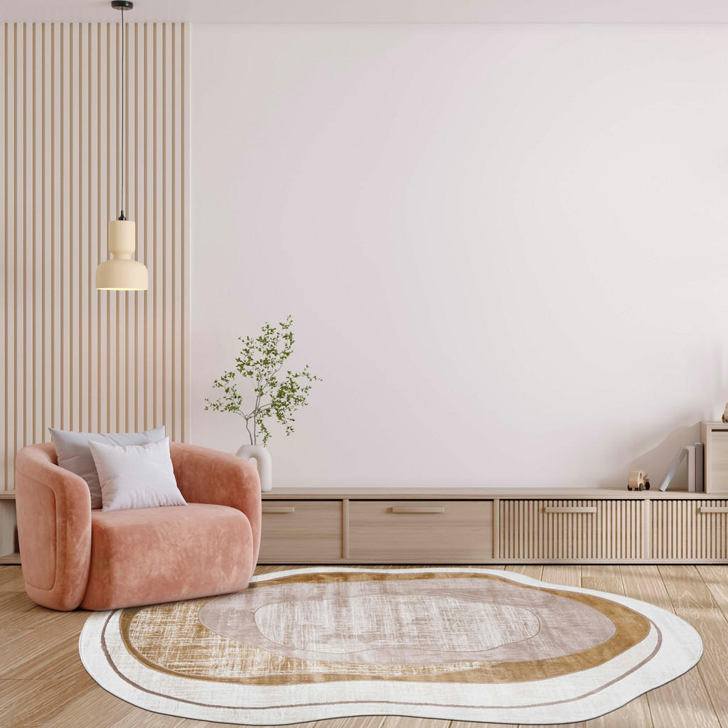 Thumbnail - Mazovia Teppich, Sahara, Textil, Abstrakt, Freiform, 80x150 cm, Oeko-Tex® Standard 100, für Fußbodenheizung geeignet, Ha...