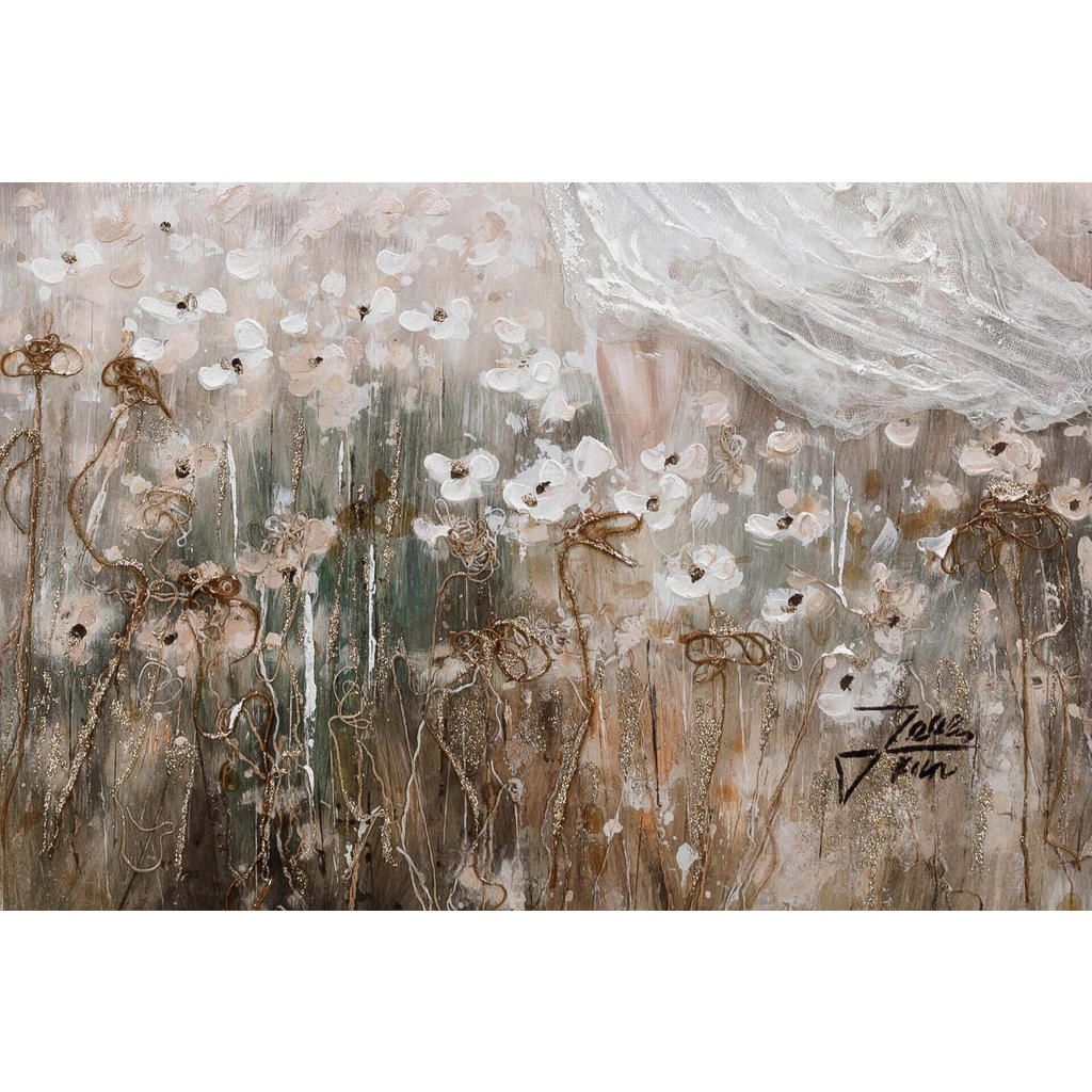 Thumbnail - Kunstloft Acrylbild, Beige, Textil, Holz, 60x90 cm, Bilder und Zubehör, Wandbilder, Leinwandbilder