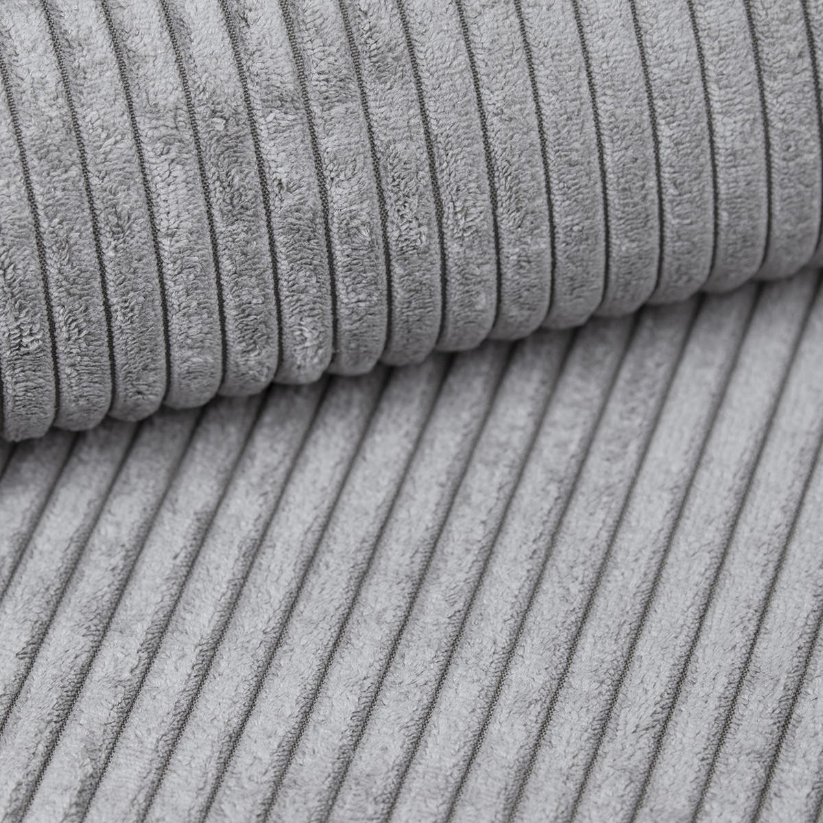 ECKSOFA Luna Hellgrau, mit Schlaffunktion - Hellgrau, Holzwerkstoff/Textil (252/155cm) - Bettso