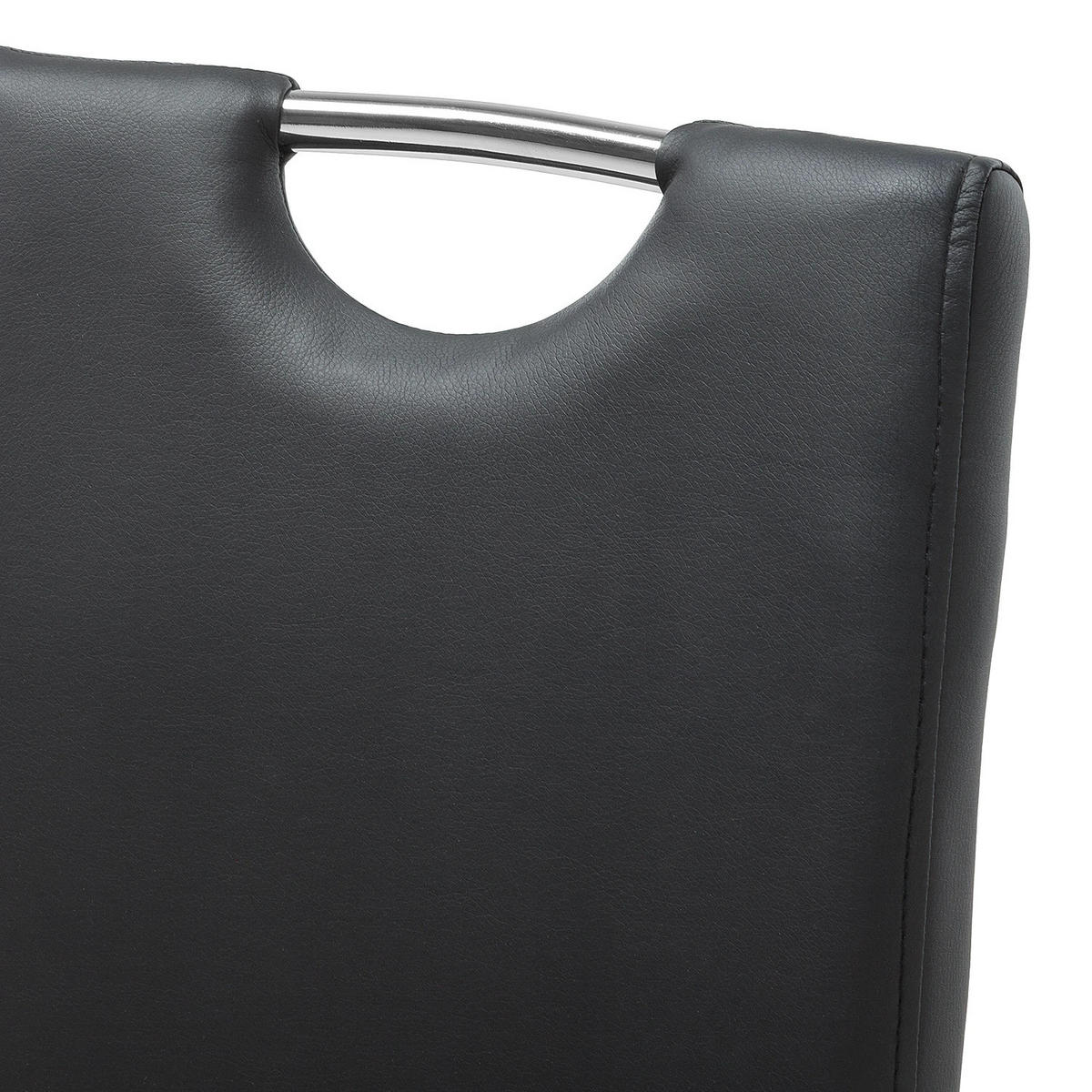FREISCHWINGER - Metall / Textil - Schwarz, Kunststoff/Metall (44/97/61cm) - home24